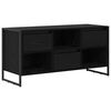 vidaXL Gabinete para TV com gaveta Carvalho Preto 100 x 36 x 49,5 cm