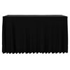 vidaXL Capa extens&iacute;vel para mesa c/ camilha 2 pcs 120x60,5x74 cm preto