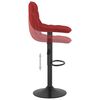 vidaXL Bancos de bar 2 pcs veludo vermelho tinto