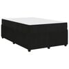vidaXL Estrutura da Cama com colch&atilde;o Preto 120 x 200 cm tecido