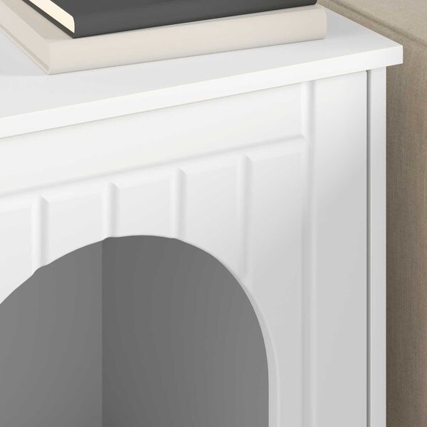 vidaXL Casa para Gatos Branco 53 x 52 x 62 cm Madeira processada