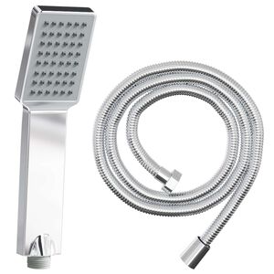 vidaXL Conjunto de Cabe&ccedil;a de Chuveiro Cromo 150 cm A&ccedil;o inoxid&aacute;vel
