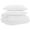 vidaXL Edredom de Inverno com travesseiro 3 pcs Branco Pena de ganso