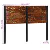 vidaXL Cabeceira de cama 140 cm madeira recuperada maci&ccedil;a/ferro