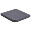 vidaXL Base para guarda-sol quadrada em granito 25 kg preto