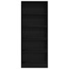 vidaXL Guarda-roupa Carvalho Preto 80 x 50 x 200 cm