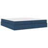 vidaXL Cama com arruma&ccedil;&atilde;o e colch&atilde;o Azul 200 x 200 cm Poli&eacute;ster