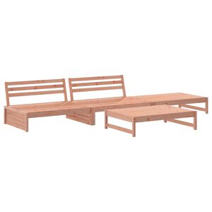 vidaXL 4 pcs conjunto lounge de jardim madeira de douglas maci&ccedil;a