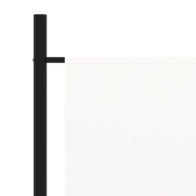 vidaXL Divisória com 1 painel 175x180 cm tecido branco