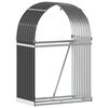 vidaXL Suporte para lenha 80x45x120 cm Antracite A&ccedil;o galvanizado