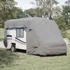 vidaXL Capas autocaravanas 610x235x275 cm tecido n&atilde;o tecido cinzento