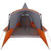 vidaXL Tenda Teepee com telhado Cinza e Laranja 720 x 465 x 295 cm