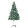 vidaXL &Aacute;rvore de Natal Artificial com 300 LEDs Verde 180 cm PVC e A&ccedil;o