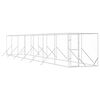 vidaXL Canil de exterior 2x14x2 m a&ccedil;o galvanizado prateado