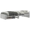 vidaXL Estrutura de Cama com Cabeceira Cinzento Cimento 80 x 200 cm