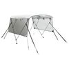vidaXL Toldo 3 arcos Bimini paredes malha laterais 183x(185-198)x137cm