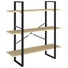 vidaXL Estante 5 prateleiras 100x30x175 cm derivados madeira sonoma