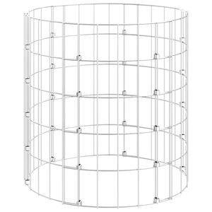 vidaXL Compostor de jardim &Oslash;50x50 cm a&ccedil;o galvanizado