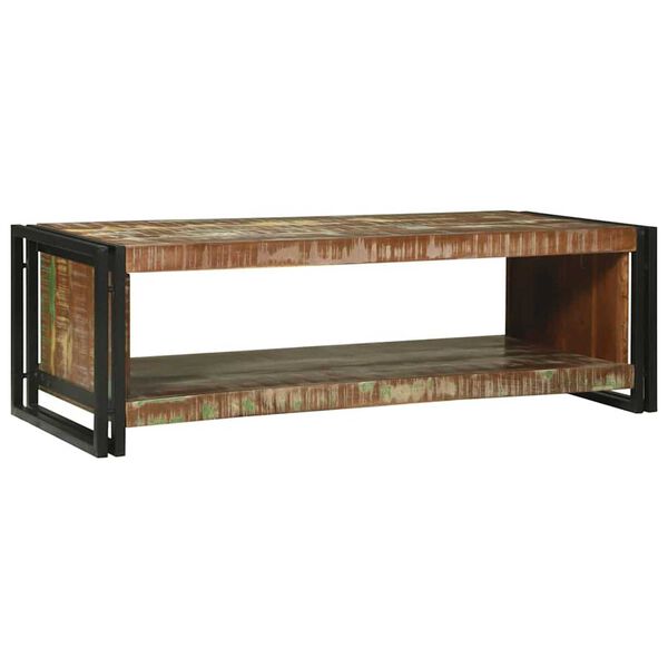 vidaXL Mesa de centro 120 x 50 x 38 cm Madeira Refor&ccedil;ada S&oacute;lida