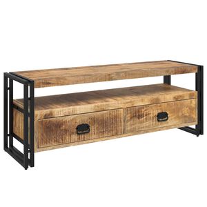 vidaXL M&oacute;vel de TV em madeira de mangueira maci&ccedil;a 120x35x45 cm