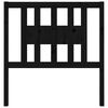vidaXL Cabeceira de cama 106x4x100 cm pinho maciço preto