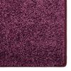 vidaXL Tapete antiderrapante de pelo suave 115x170 cm roxo