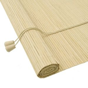 vidaXL Estores de rolo Natural 160 x 160 cm Bambu