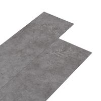 vidaXL Tábuas de soalho PVC autoadesivo 5,02 m² 2 mm cinzento cimento
