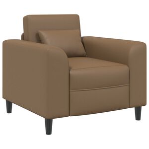 vidaXL poltrona Cappuccino Couro Sint&eacute;tico