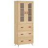 vidaXL Arm&aacute;rio alto 69,5x34x180 cm derivados de madeira cor sonoma
