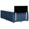 vidaXL Cama boxspring com colch&atilde;o 120x190 cm tecido azul
