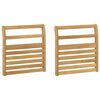 vidaXL M&oacute;dulo de Bra&ccedil;os 2 pcs Branco 58,5 x 8 x 60 cm