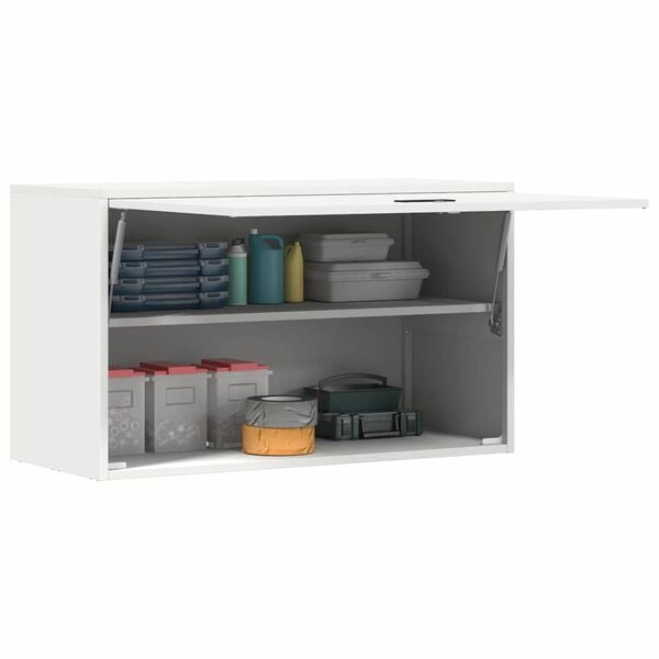 vidaXL Arm&aacute;rio de parede para garage Branco 90 x 40 x 53 cm