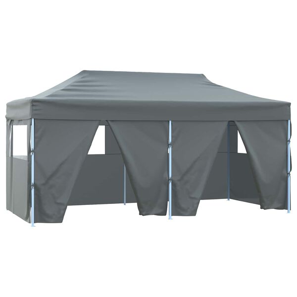 vidaXL Tenda de Festa Antracite 291 x 580 x 315 cm Tecido Oxford