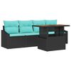 vidaXL Conjunto de Sof&aacute; de Jardim 5 unid. 4-N&uacute;mero de lugares