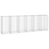 vidaXL Muro gabi&atilde;o com tampas a&ccedil;o galvanizado 300x50x100 cm