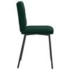 vidaXL Cadeiras de jantar 2 pcs veludo verde-escuro