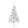 vidaXL &Aacute;rvore de Natal artificial pr&eacute;-iluminada + bolas 380 ramos