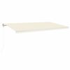 vidaXL Toldo retr&aacute;til autom&aacute;tico 600x350 cm creme