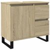 vidaXL Arm&aacute;rio WC 65x33x60 cm derivados de madeira carvalho sonoma