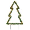 vidaXL Decora&ccedil;&atilde;o &aacute;rvore de Natal c/ luz e estacas 115 luzes LED 90 cm