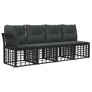 vidaXL Sof&aacute; de Jardim para 4 Pessoas com Bra&ccedil;o Esquerdo 4 unid.