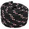 vidaXL Corda de Barco Preto PP