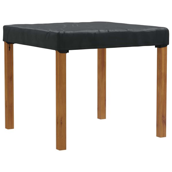 vidaXL Capa de Mesa Liso Preto 92 x 92 x 15 cm tecido