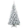 vidaXL &Aacute;rvore de Natal Articulada Artificial Branco 210 cm PE e PVC