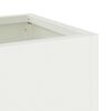 vidaXL Vaso Elevado para Jardim Branco 60 x 26 x 48 cm A&ccedil;o