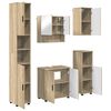 vidaXL Conjunto de M&oacute;veis para Banheiro 5 pcs Carvalho Sonoma