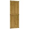 vidaXL Porta de celeiro Corona Castanho Mel 70 x 210 cm