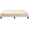 vidaXL Estrutura de cama 140x200 cm couro artificial cappuccino