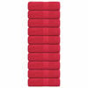 vidaXL Toalhas de bid&eacute; FROGN 10 pcs 30x50 cm 360 g/m&sup2; vermelho